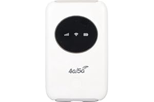 Annadue Hotspot Mobile 4G LTE, Hotspot WiFi Mobile Sbloccato, Dispositivi Hotspot WiFi 5G Slot per Scheda SIM Router Mobile da 300 Mbps, 3200 mAh, 10 M/32,8 Piedi.