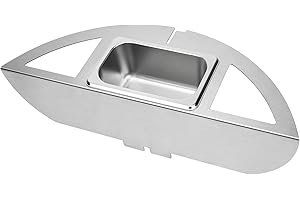 ONLY FIRE Onlyfire Box affumicatore, Smoking Box in Acciaio Inox per Barbecue per grill a carbonella da 50 cm, Barbecue basso e lento