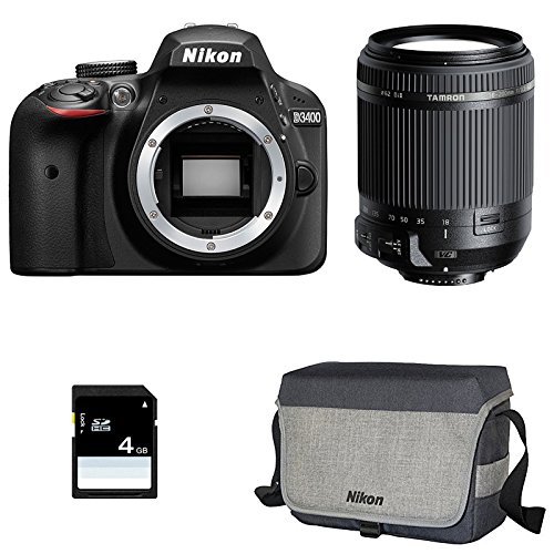 NIKON D3400 + TAMRON 18-200 VC + Sac + Carte SD 4Go NIKON D3400 + TAMRON 18-200 VC + Sac + Carte SD 4Go