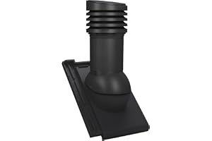 Frånluftshuv - Ventilationskorsten avluftning - Takskorsten - Takventil DN 125 mm för Röben - Bergamo takpannor Takventilatio