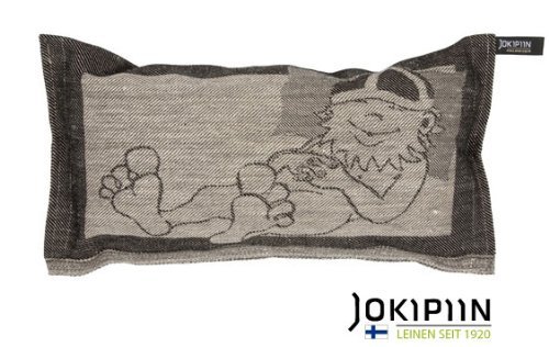 JOKIPIIN Sauna Kissen aus Leinen TONTTU made in Finland