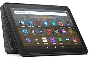 Hülle von Amazon für das Fire HD 8-Tablet (nur kompatibel mit Tablets der 12. Generation, 2022), schwarz