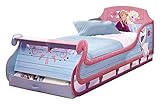 Reine de Neiges Lit traineau-Junior, Bois, Bleu, (H) 79,5 x (L) 96 x (l) 210 cm