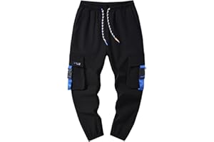 CAMLAKEE Pantalon pour Enfants Garcon Cargo Jogging Pantalon D'école Souple