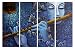 Paper Plane Design Sparkling Radha-Krishna Wall Painting with 4 Frames (61cm x 91.5 cm)- Wall Décor RS.1290.00