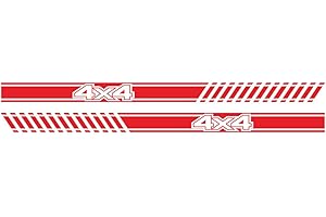 HUAMENGYUAN 2 pezzi decalcomanie adesive per auto,adesivo per gonna laterale adesivo in vinile grafico 4x4 creativo,adesivo per gonna laterale porta a righe,adesivo per auto,per auto/da corsa/camion pick-up