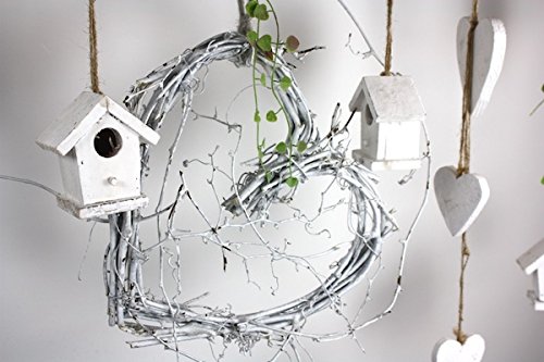 DEKO AST AUS BUCHENHOLZ von CreaTina mit REBHERZ frühlingshaft dekoriert Circa 118 cm lang ist dieser Ast perfekt als Fensterdekoration oder Raumdekoration - 2