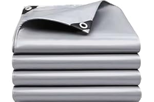 QHAIYYBF Bâche imperméable et résistante en polyéthylène pour extérieur,épaisseur de 160 g/m²,résistante au Gel et aux UV,pour Jardin,tonnelle,Camping,Meubles,abri de Jardin