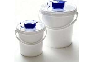 ‎HYGIENICAL BETRIEBSBEDARF Spender-Eimer für Vliesrollen, Hygienespender für Feuchttücher, Vliesrollen-Dispenser, 5.7 Liter