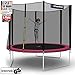 Produktbild Kinetic Sports Outdoor Gartentrampolin Ø 310 cm, TPLH10, Komplettset inklusive Sprungtuch aus USA PP-Mesh +Sicherheitsnetz +Randabdeckung, bis 150kg, Intertek GS-geprüft, UV-beständig, PINK