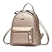 Produktbild Damen Mode Niet Mini Rucksack Schultertasche College PU Leder Rucksack Für Frauen Mehrfarbig,Gold-OneSize