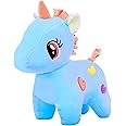 Plush Cute Blue with Heart Unicorn Stuff Teddy Bear Soft Toys for Kids Girls and Boys Ideal for Birthday, Baby Party, Plushies Stuffed Toy – Blue Pink (9 inches)