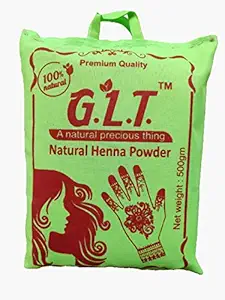 G.L.T. HENNA LEAVES POWDER FOR HAIR AND HAND (CLOTH FILTERED) (2kg)