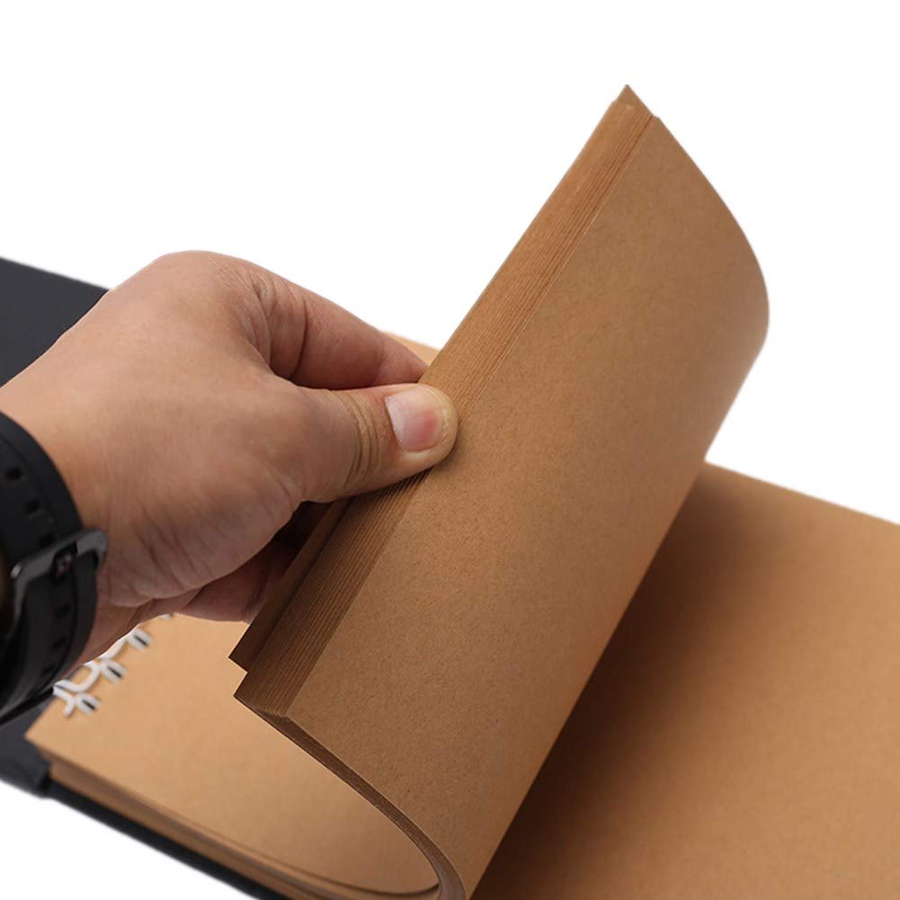 BEESCLOVER 40Sheets(80Pages) Coil Style Bowknot Ribbon Circlip Photo Album DIY Scrapbook - Image 8