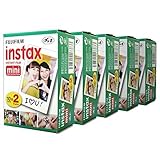 5x 20= 100 Fujifilm Instax Mini Film - 5 x 20 carretes - 100 Fotos