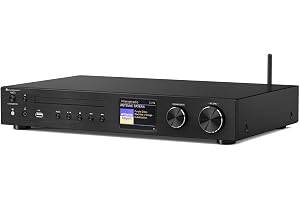 Soundmaster ICD4350SW Stereo HiFi-system Internetradio Wi-Fi 2,4/5 GHz LAN Anslutning DAB+ CD-spelare USB MP3 Styrning via app RCA Optisk insignal TV