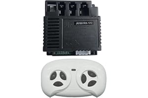 CARPANGO Contrôleur de véhicule électrique pour enfants, JR1801-3W-12V JR1801RX-12V Voiture électrique RC et récepteur 2.4G (JR1801RX et RC1)