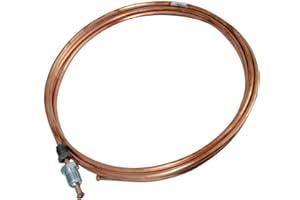 AERZETIX: Tubo per freno in rame Ø4.76mm con raccordi M12x1/M10x1 (350cm)