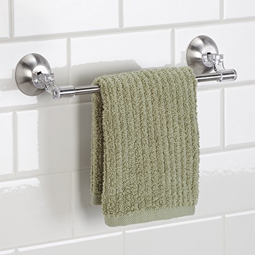 InterDesign 23050EU Forma Lock Max Waschlappenhalter Edelstahl, transparent / gebürsteter - 2