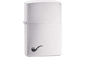 Zippo Zapalniczka Sztormowa, Pipe, Szczotkowany Chrom, Kolorowy Obraz, Wielokrotnego Użytku, Wiatroszczelna Konstrukcja, Pudełko na Prezent, Wyprodukowano w USA