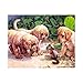 Produktbild Covermason 5D Diamond Painting Tiger/Elefant/Hund/Pfau/Vogel/Wolf Diamant Malerei Stickerei Gemälde Strass Eingefügt DIY Diamant Malerei Kreuzstich Haus Dekoration (Hund(30 * 25cm))