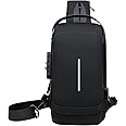 Aucuu Shoulder Bags & Crossbody Daypacks - Anti-theft Waterproof Lightweight One Strap Rucksack Messenger Bags for Hiking