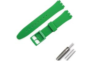 OLXIYOC Correa de reloj para reloj Swatch, silicona impermeable