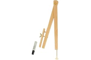 WONDAY Compas porte marqueur en bois pour tableau L 40 cm