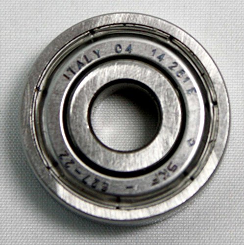 Preisvergleich Produktbild Ersatzteile für Bandsägemaschinen , Lager , Gelenkrolle , kugelgelagerte Führungsrolle , geeignet für Kräku / Flottjet BS 400 , benötigt zur Sägebandführung , Material Edelstahl , gekapselt , Ø ca. 21 mm , Bohrung Ø ca. 7,5 mm