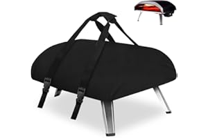 HCFGS Pizzaofen-Abdeckung für Ooni Koda 12 Pizzaofen, strapazierfähig, wasserdicht, Gasgrill, Pizzaofen, tragbar, Outdoor-Pizzaofen, Tragezubehör, Ganzjahresschutz und Aufbewahrungstasche