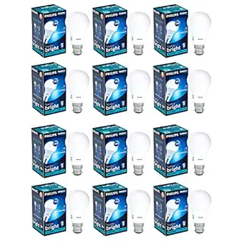 Philips A60 Stellar Bright 14W B22 LED Bulb 1260lm, Cool Day Light, Pack of 12