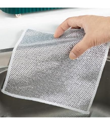 JEYORZY 20 Pièces Chiffon De Nettoyage En Métal,Lavette Cuisine En