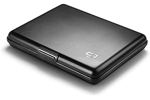 ÖGON -DESIGNS- Portefeuille en Aluminium, Format Carte d'identité, permis de Conduire, Protection RFID Contre la fraude et la démagnétisation, modèle Smart Case BIG Stockholm (Black)