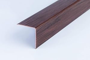 Wood Effect Plastic PVC Corner 1M Angle Trim Wall Corner Guard Edge Protector TMW Profiles (10mm x 10mm x 1M, Venge)