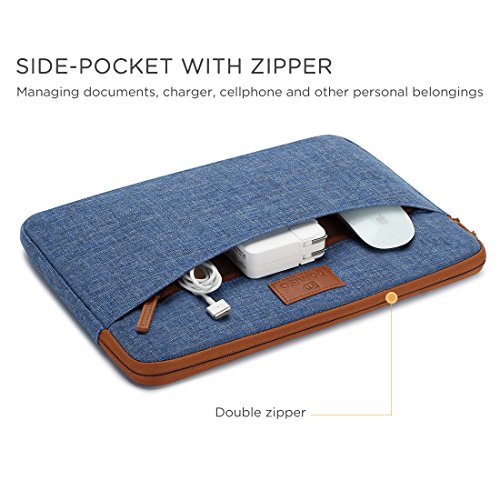 DOMISO 13 - 13 3 Zoll Laptoph  lle H  lle Tasche Sleeve Case Etui Notebook Schutzh  lle Canvas-Gewebe f  r 13  MacBook Air   13 5  Microsoft Surface B