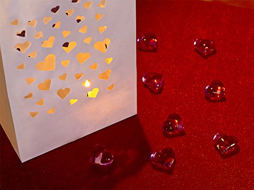 10 x Lichtertüten Windlicht Lichttüte Lichtüten Lichtertüte mit Herz Herzmotiv - 4