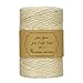 Produktbild Juteschnur Mandel-weiß, 100 m, helles Jutegarn, reine Jute, Paketschnur, Jutekordel, Hanfschnur, Bastelschnur, Bindegarn, Gartenschnur, Jutekordel biologisch abbaubar
