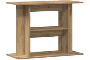 vidaXL aquarium stand/artisan oak fish tank table - sleek engineered wood display/storage unit for home decor - 80x35x60 cm