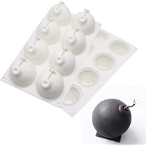 8er Silikon-Mousse-Kuchenform Runde Kugel – Backform Für Cake Pops, Desserts, Kuchen & Mehr