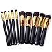 MP power @ black gold 10-Piece Professional Cosmetics Make up Brush Set Cosmetics Foundation Blending Blush Eyeliner Face Powder Brush Makeup Brush Kit