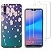 Produktbild crisant Huawei P20 Hülle Aprikosenblüte Weich TPU Silikon Anti-Scratch Schutzhülle Handyhülle Backcover Für Huawei P20 mit Zwei gehärtetem Glas-Displayschutzfolie