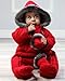The Essential One - Red Quilted Fur Trim Pramsuit - EO182 - Newborn