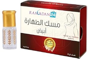 RAMADAN24 Moschus Al Tahara Weiß Al-Helal 6ml Weiß Moschus Parfümöl Islam Parfüm frei von Alkohol. 249,50€/100 ml