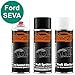 Produktbild Autolack Spraydosen Set für Kunststoff Stoßstange Ford SEVA Mus Green Haftgrund Basislack Klarlack mit Weichmacher Sprühdose