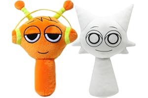 Kouipoie Sprunki Peluche 9.8" Divertente Peluche Sprunki Per Fan Di Giochi,Super Morbido Giocattolo Da Collezione,Regali Di Natale E Compleanno Per Bambini E Ragazzi Di 6+Anni. (2PCS)
