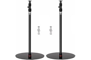 IFOOTAGE Round Base Monopod RB-A400, 79'' Aluminum Photography Light Stand, Camera/Light Tripod Stand for DSLR Camera, Light, Webcam, Live Streaming, Vlogging, Payload 10KG/22LBS (2 Pack)