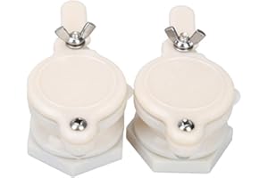 ounona Robinet à coupe apiculture miel plastique miel Vanne Extracteur Arche céleste équipements pour Apicoltore -2pz (Blanc)