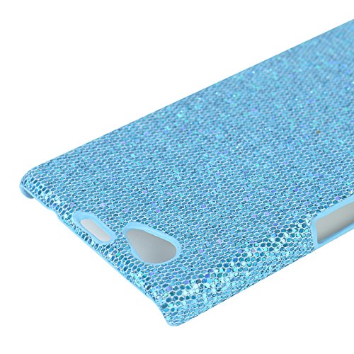 Hunye 5in1 Accesorios Set  4 x Carcasa para Sony Xperia Z1 Compact Funda  negro  rosa  oro  azul claro  Tapa Hardcase purpurina Cover y 1 x Stylus Pen