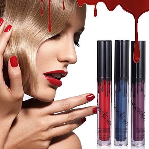 Richoose 16 Farben Set Wasserdichte Liquid Make-up Lip Bleistift Matte Lipstick Lipgloss Super Langlebig (16 Stück) - 6