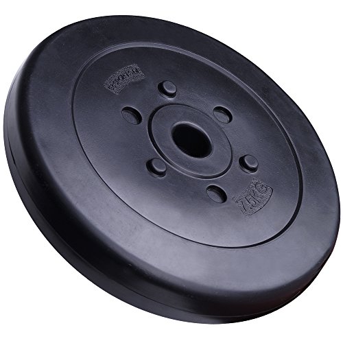 ScSPORTS 80kg Hantelset Langhantel, Kurzhanteln, Curlstange, Hantelscheiben Kunststoff - 5